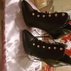 Giuseppe Zanotti Laceup Crystal Bootie